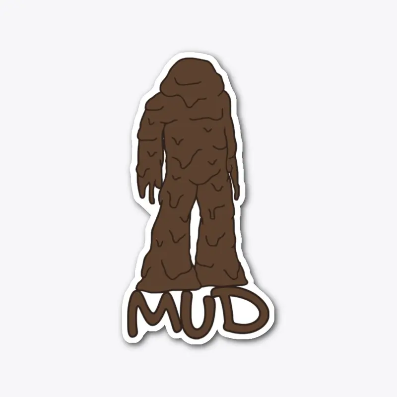 Mud-Man Sticker